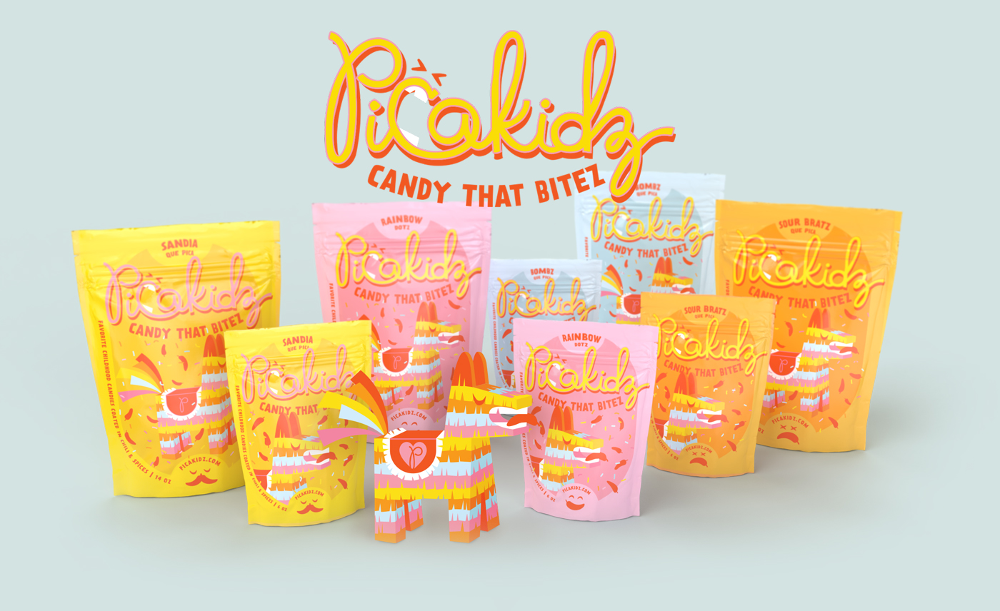 candy packaging design and branding